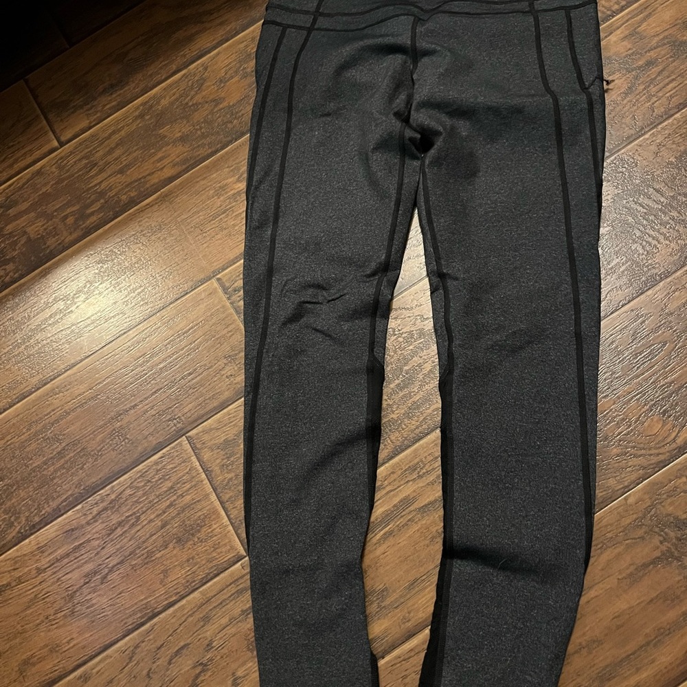 VMMA grey Leggings black lace see through calf